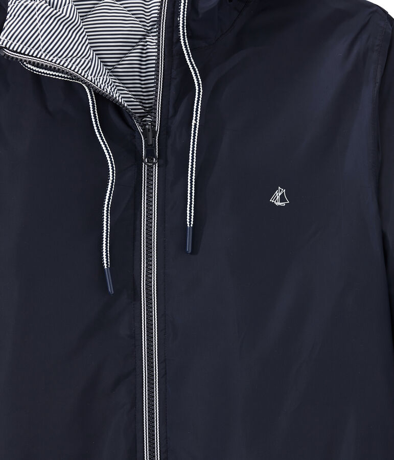 Coupe vent chaud mixte bleu