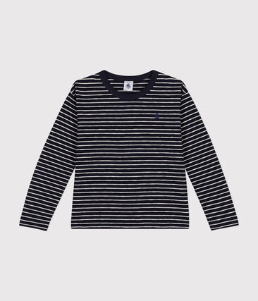 Tee-shirt manches longues en jersey flammé enfant garçon