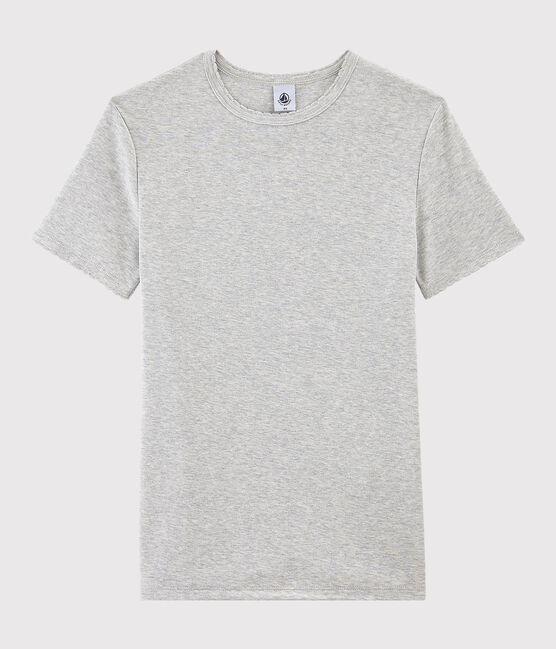 T-shirt col rond iconique en coton Femme gris BELUGA CHINE