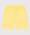 Bermuda short enfant en coton uni jaune