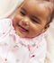 Pyjama b&eacute;b&eacute; en coton &agrave; col fleuri rose/multicouleur
