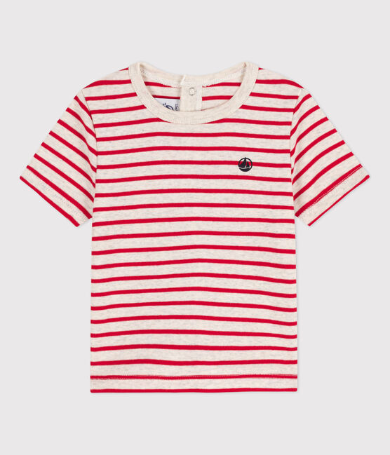 Tee-shirt manches courtes bébé en coton rayé MONTELIMAR/ PEPS