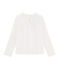 Tee shirt manches longues enfant fille blanc MARSHMALLOW