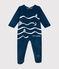 Dors bien en velours bébé bleu INCOGNITO