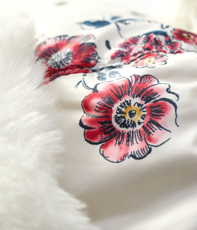 Chapka imperm&eacute;able b&eacute;b&eacute;. blanc/multicouleur