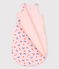 Gigoteuse bébé imprimé en coton rose MINOIS/blanc MULTICO