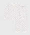 Pyjama femme en coton imprimé cœurs blanc MARSHMALLOW/blanc MULTICO