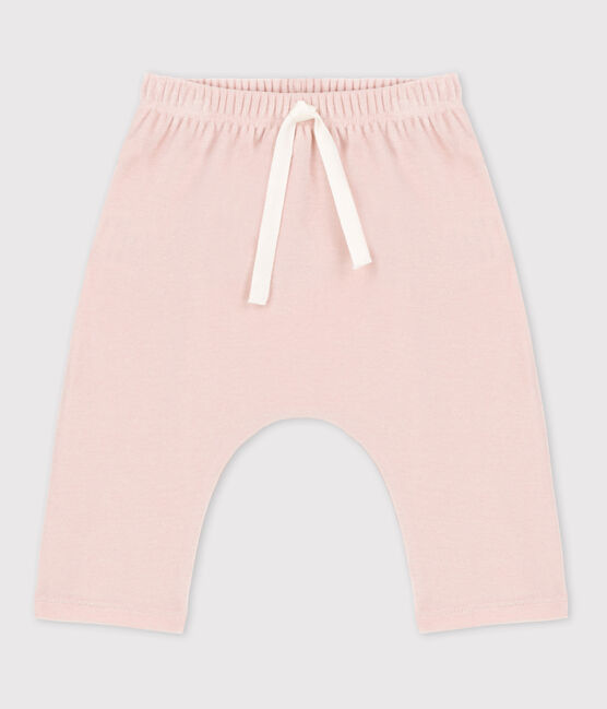 Pantalon bébé en velours en coton rose SALINE