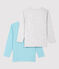 Lot de 2 tee shirts manches longues petit garçon en coton biologique variante 1