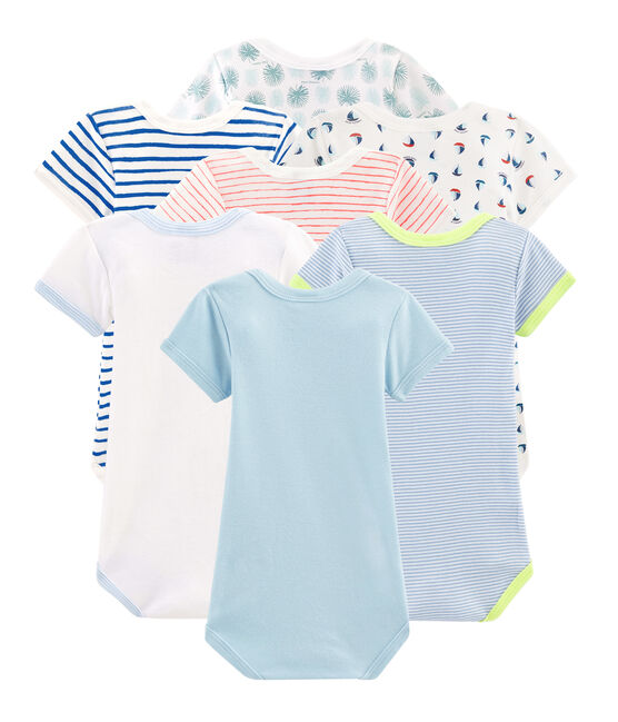 Pochette surprise de 7 bodies manches courtes bébé garçon variante 1
