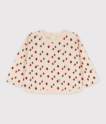 Tee-shirt manches longues bébé imprimé en tubique