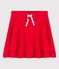Jupe en coton bio enfant fille rouge PEPS