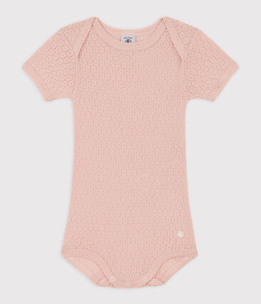 PETIT BATEAU - Body manches courtes bébé en maille ajourée