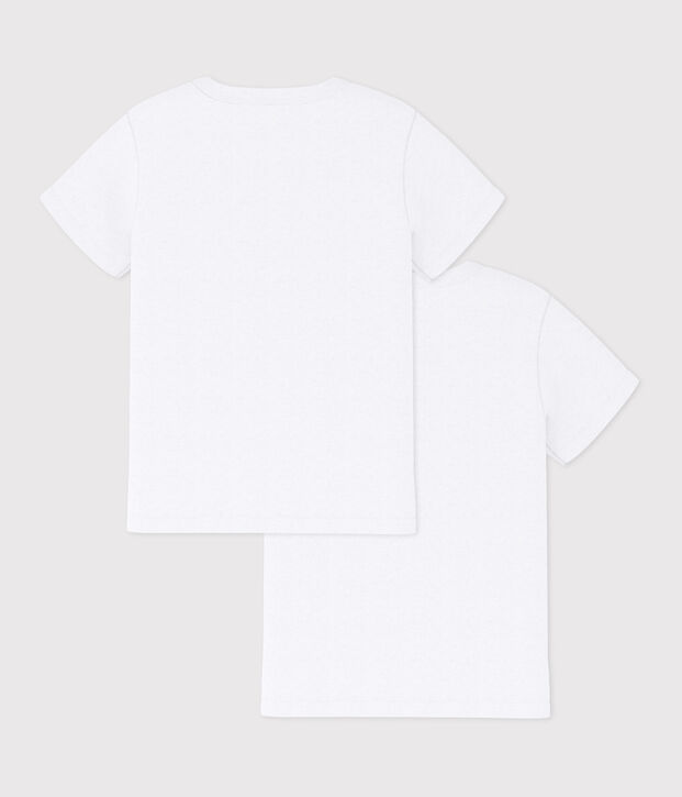 Lot de 2 tee-shirts manches courtes blancs gar&ccedil;on multicouleur
