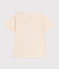 Tee-shirt manches courtes en jersey fin enfant garçon écru AVALANCHE
