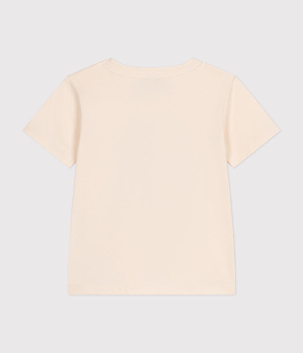 Tee-shirt manches courtes en jersey fin enfant gar&ccedil;on &eacute;cru