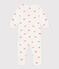 Pyjama bébé en coton crabes blanc MARSHMALLOW/blanc MULTICO