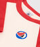 Teeshirt enfant en coton manches longues colorblock rouge AVALANCHE/ AURORA