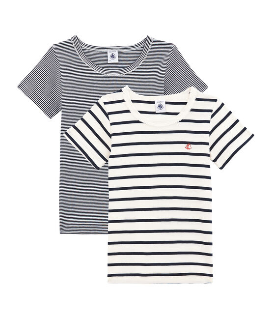 Duo de tee-shirts manches courtes fille variante 1