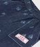 Pantalon b&eacute;b&eacute; en denim imprim&eacute; bateaux bleu/&eacute;cru