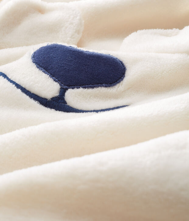 Surpyjama ours b&eacute;b&eacute; en polaire blanc