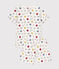 Pyjacourt Monsieur Madame en coton enfant blanc MARSHMALLOW/blanc MULTICO
