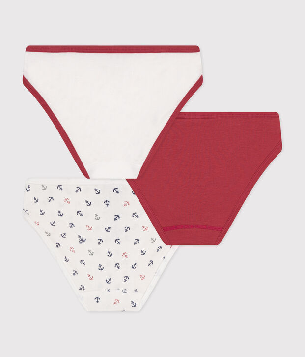 Lot de culottes  en coton et &eacute;lasthanne multicouleur