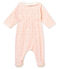 Bodyjama bébé fille en velours de coton imprimé blanc MARSHMALLOW/rose JOLI