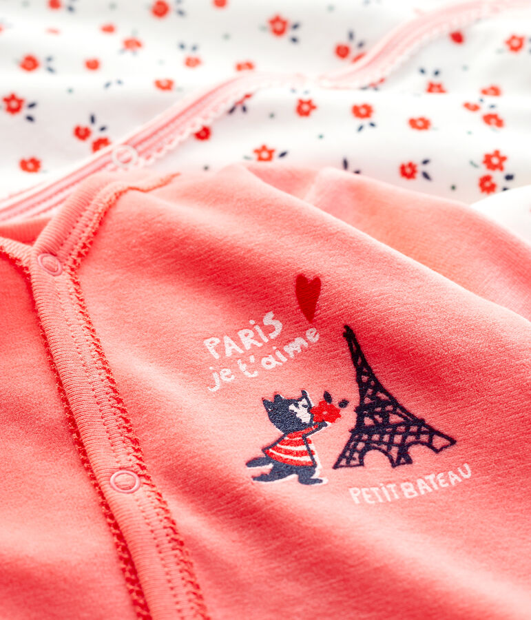 Lot de 2 dors-bien b&eacute;b&eacute; en velours multicouleur