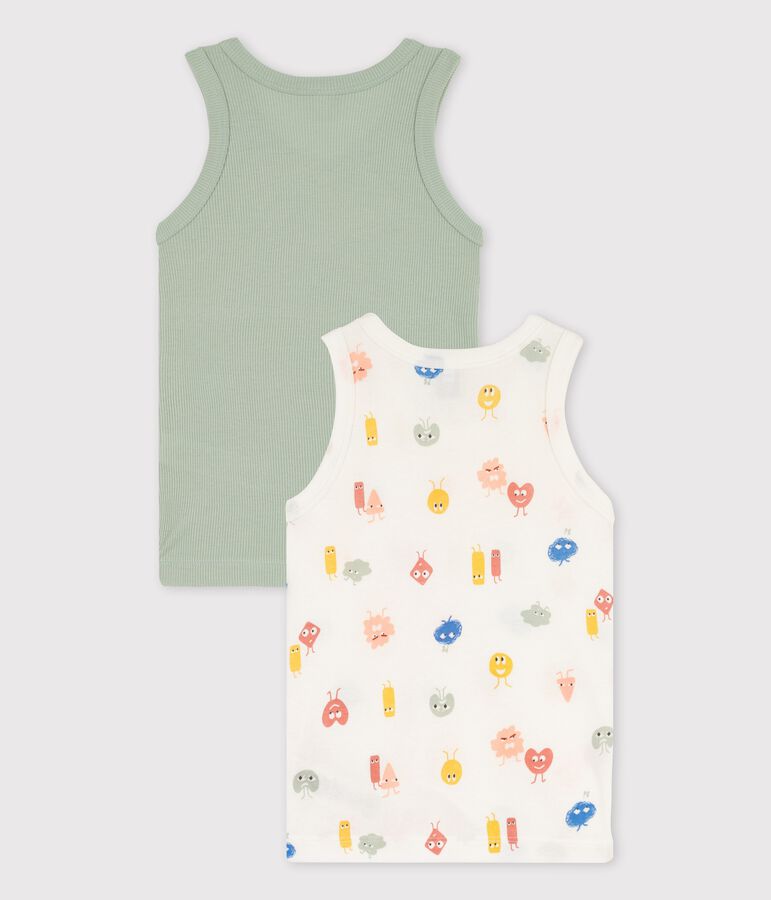 Lot de 2 d&eacute;bardeurs &eacute;motions petit gar&ccedil;on en coton et lyocell variante 1