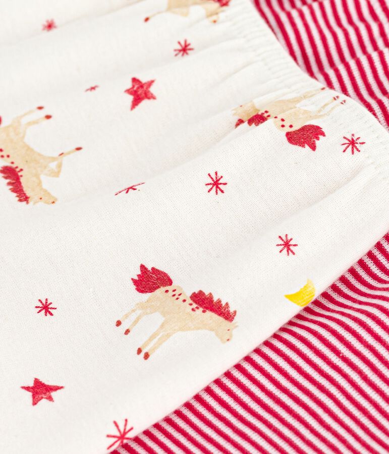 Lot de shorties enfant en coton imprim&eacute; chevaux variante 1