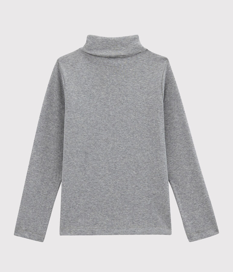 Sous pull uni enfant mixte gris