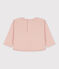Tee-shirt manches longues bébé en tubique rose SALINE