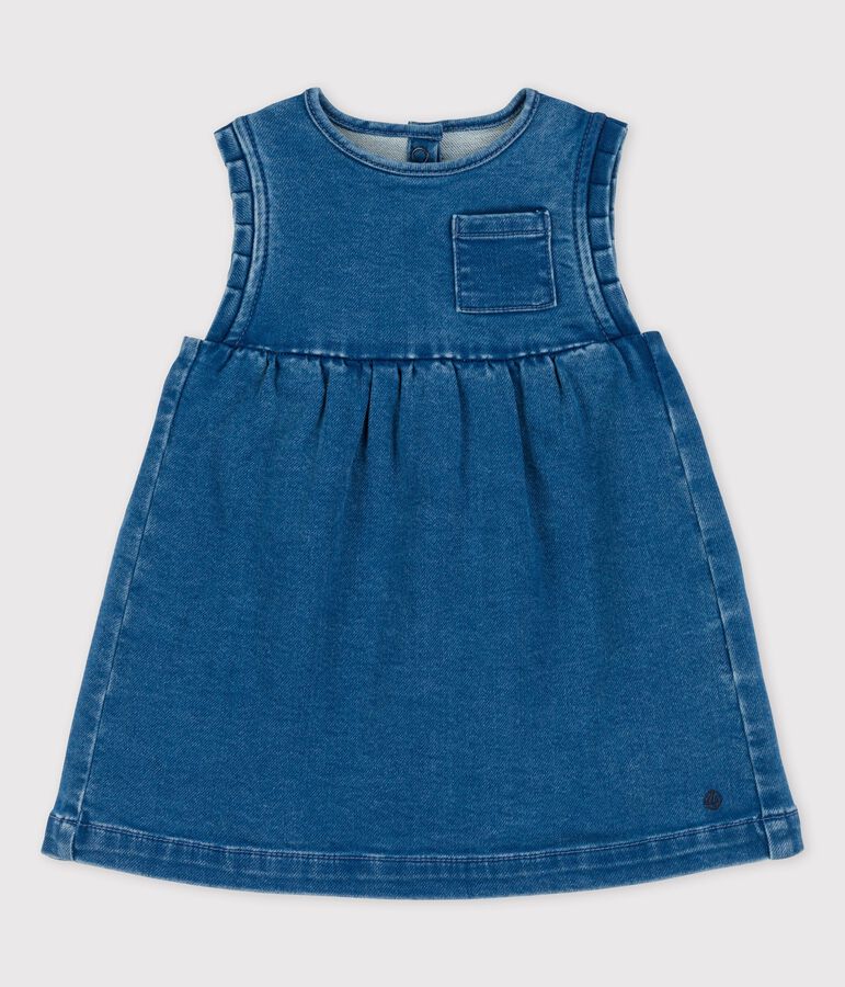 Robe en denim &eacute;coreponsable b&eacute;b&eacute; bleu BLEU DELAVE