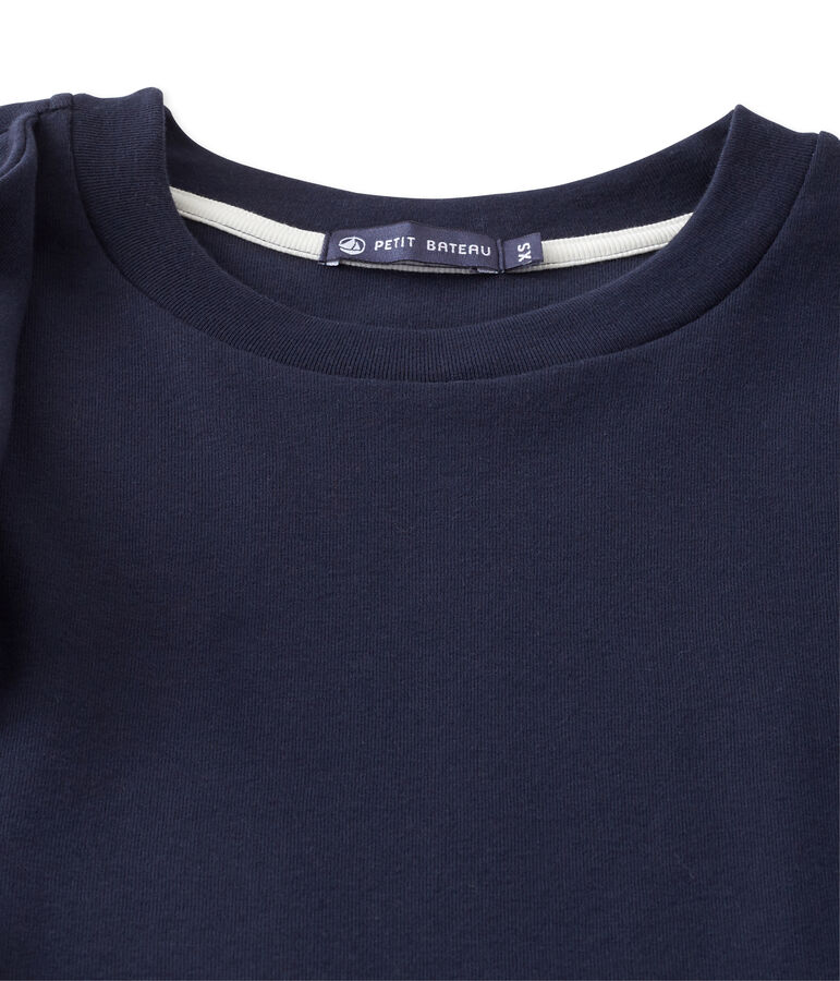 Top femme sans manches &agrave; volant bleu