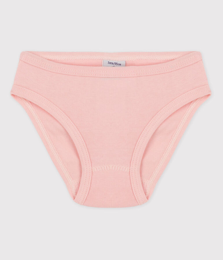 Culotte petite fille en coton rose MINOIS