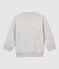 Sweatshirt en molleton bébé. gris BELUGA CHINE