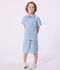 Chemise enfant en coton &agrave; manches courtes bleu