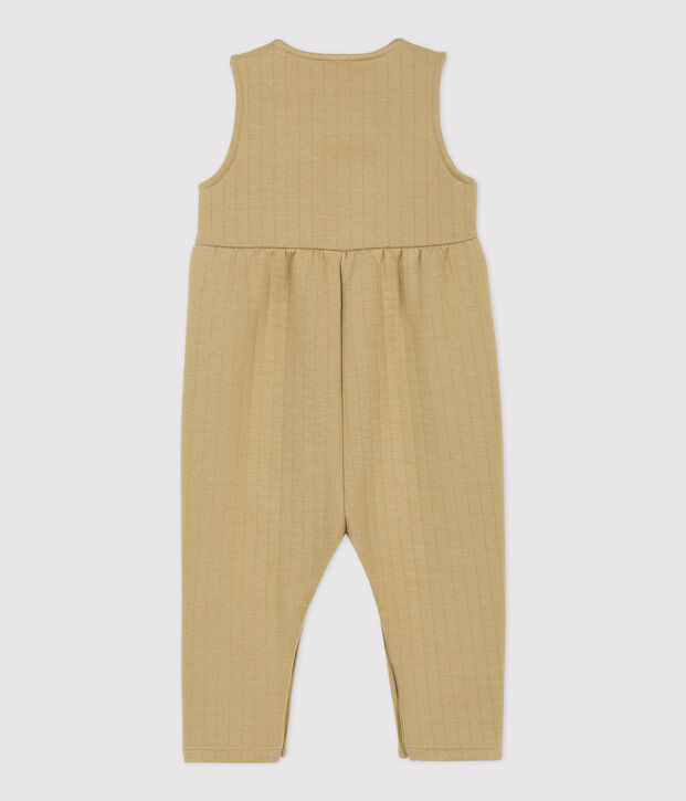 Combinaison longue matelass&eacute;e b&eacute;b&eacute;. beige