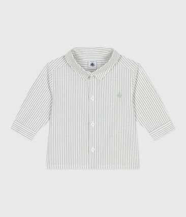 Chemise bébé en coton rayée