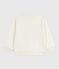 Sweatshirt enfant en coton imprimé écru MILK