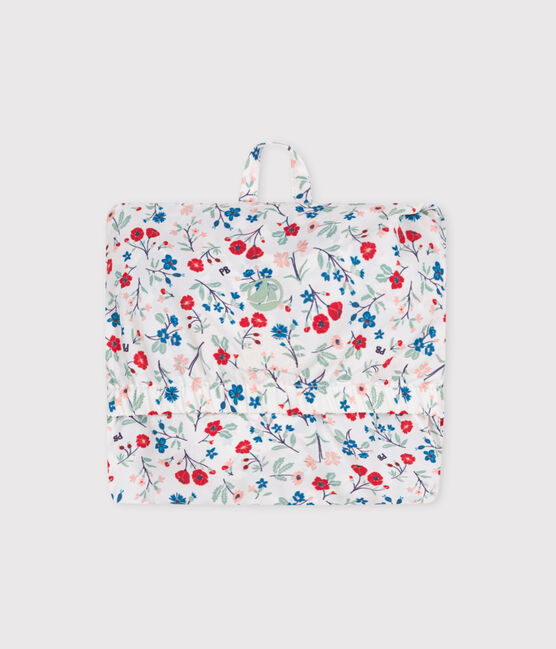Coupe-vent bébé anti-UV en polyester, imprimé fleuri blanc MARSHMALLOW/blanc MULTICO