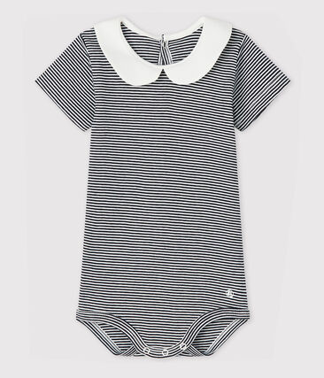 PETIT BATEAU - Body col claudine en coton bébé fille