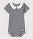 Body col claudine en coton bébé fille