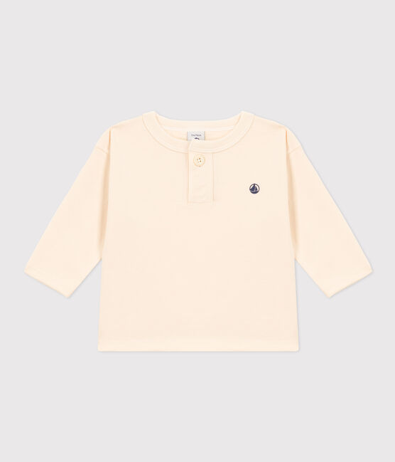 Tee-shirt manches longues en jersey bébé écru AVALANCHE