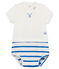 Combicourt bébé garçon blanc MARSHMALLOW/bleu COOL