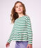 Marini&egrave;re enfant en coton vert/vert