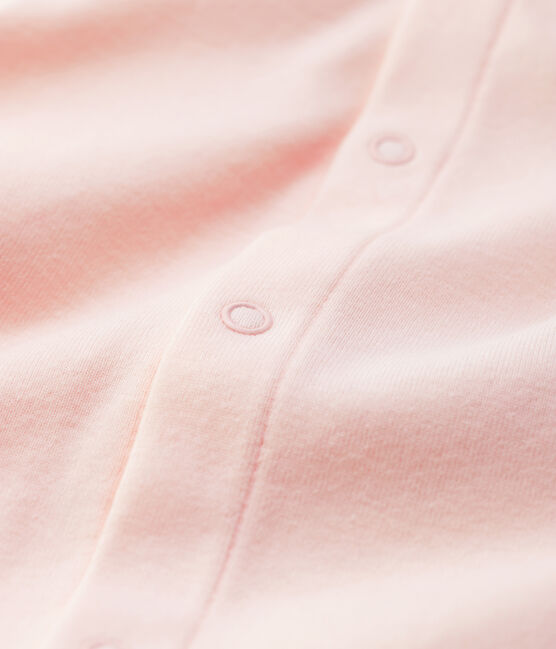 Body rose à col bébé en coton biologique rose FLEUR