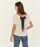 Tee shirt lin femme blanc MARSHMALLOW