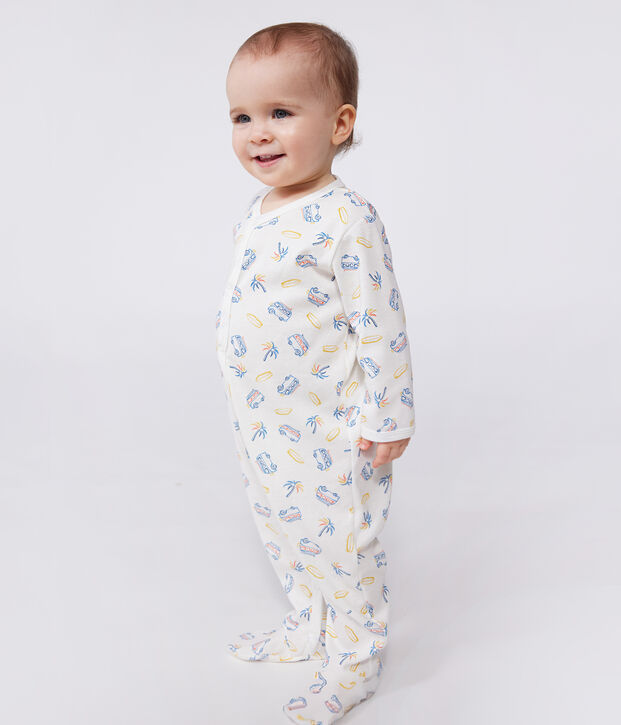 Pyjama b&eacute;b&eacute; en coton vans blanc/multicouleur